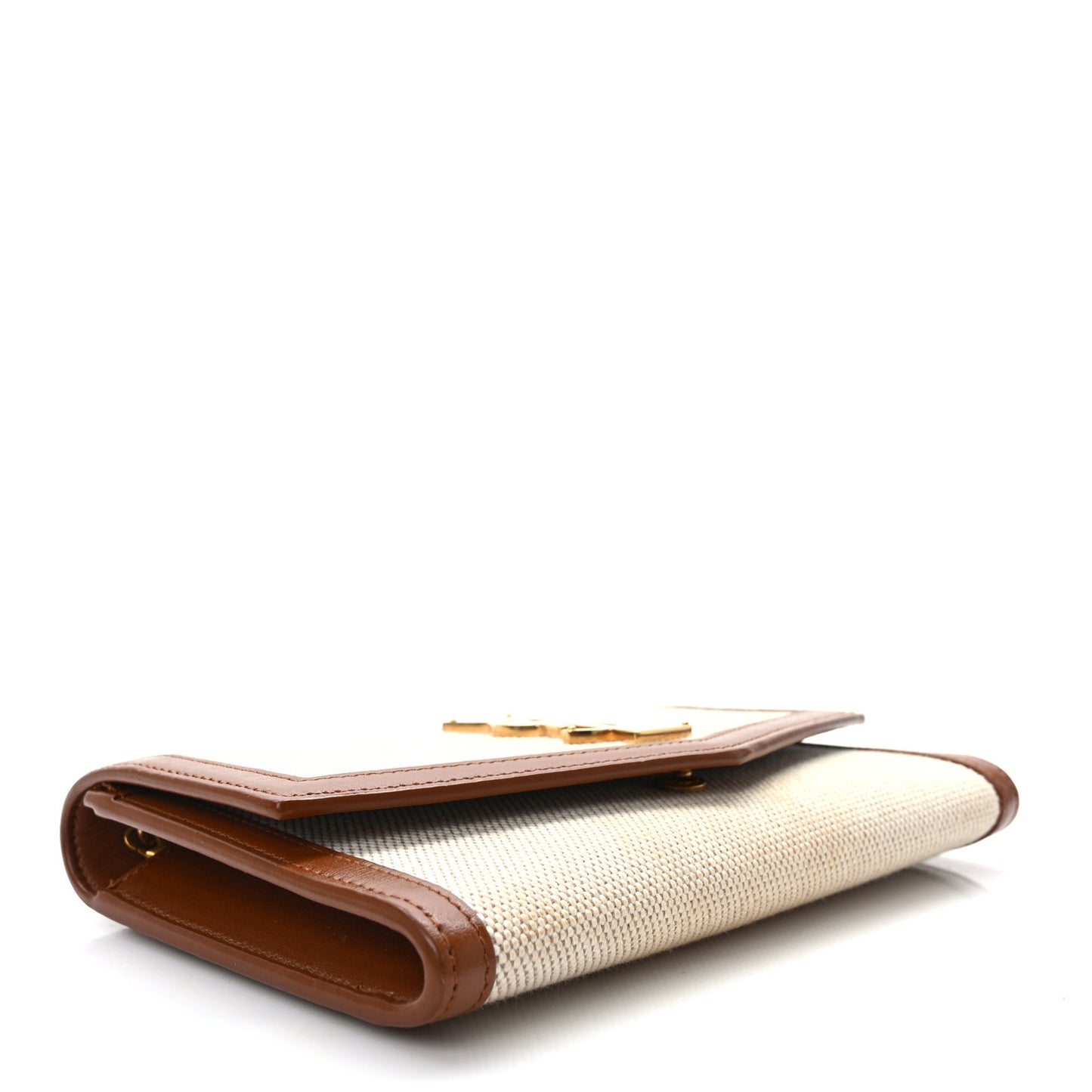 Micro Raffia Monogram Uptown Chain Wallet Natural Hay Brick