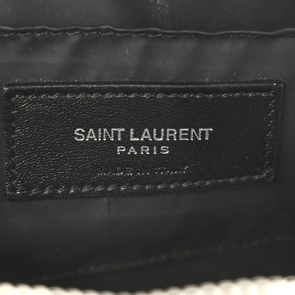 Saint Laurent Lambskin Y Quilted Monogram Loulou Cosmetic Case Rouge Orient 6 of 9