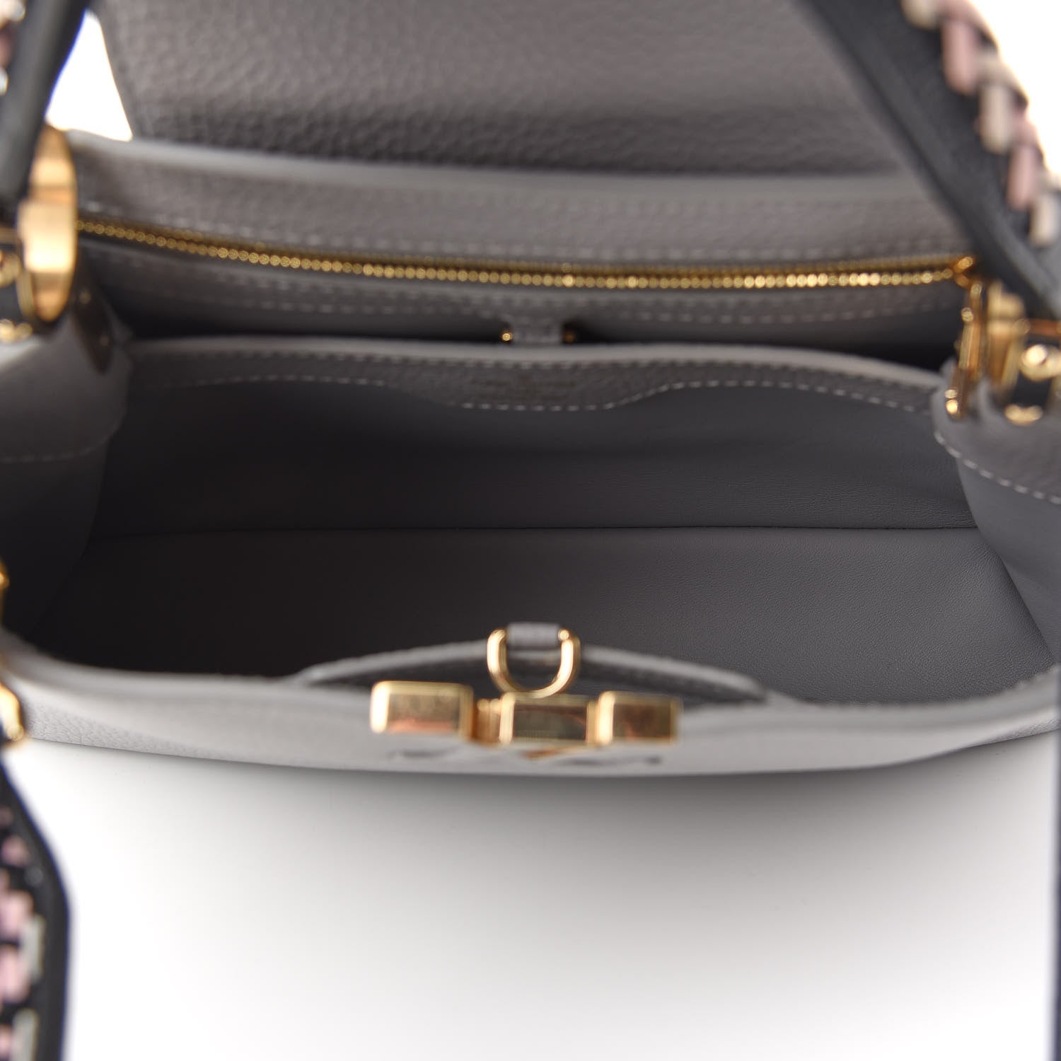 Louis Vuitton Taurillon Woven Capucines PM 5 of 8