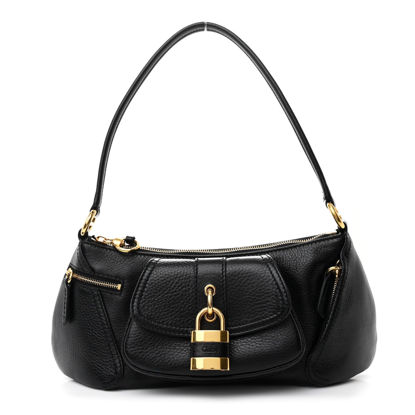 Grained Calfskin The 99 Shoulder Bag Black