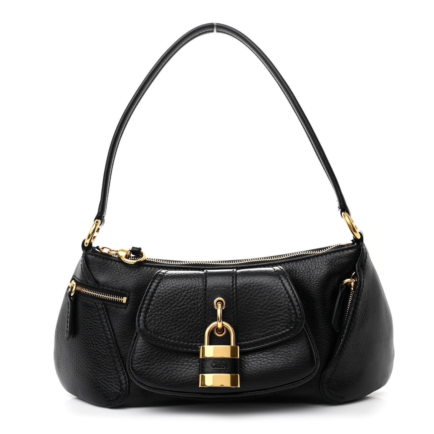 Chloe Grained Calfskin The 99 Shoulder Bag Black 1 of 10