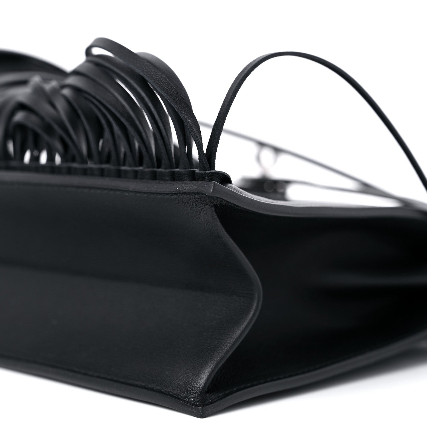 Hermes Swift Kelly Danse Anate Fringed Belt Bag Black 11 of 13