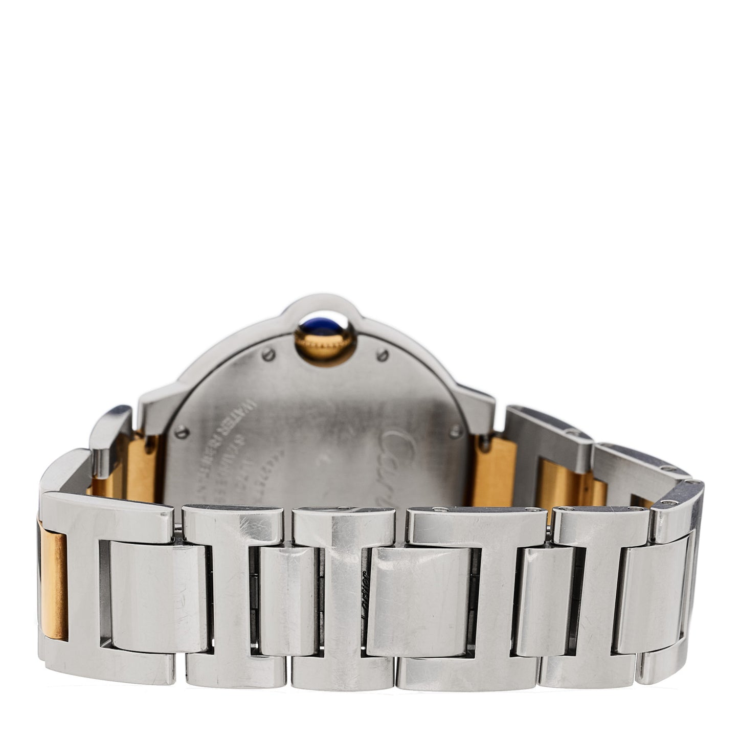 Stainless Steel 18K Yellow Gold 36mm Ballon Bleu De Cartier Automatic Watch