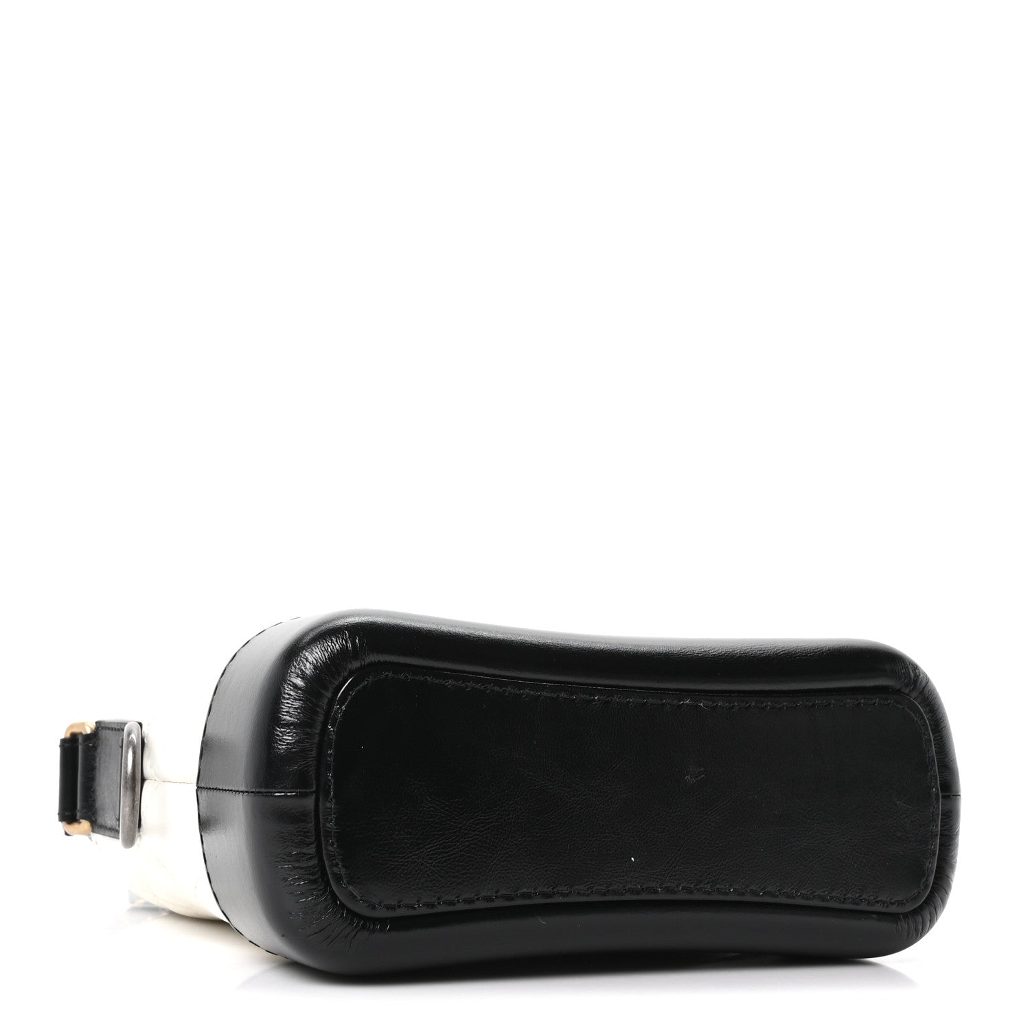 Chanel Aged Calfskin Quilted Small Gabrielle Hobo Black White 4 of 10