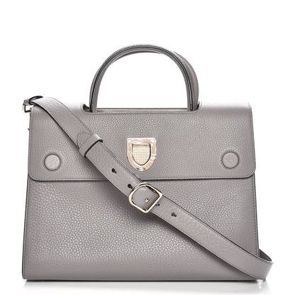 Christian Dior Bullcalf Medium Diorever Flap Meteorite Grey 1 of 9