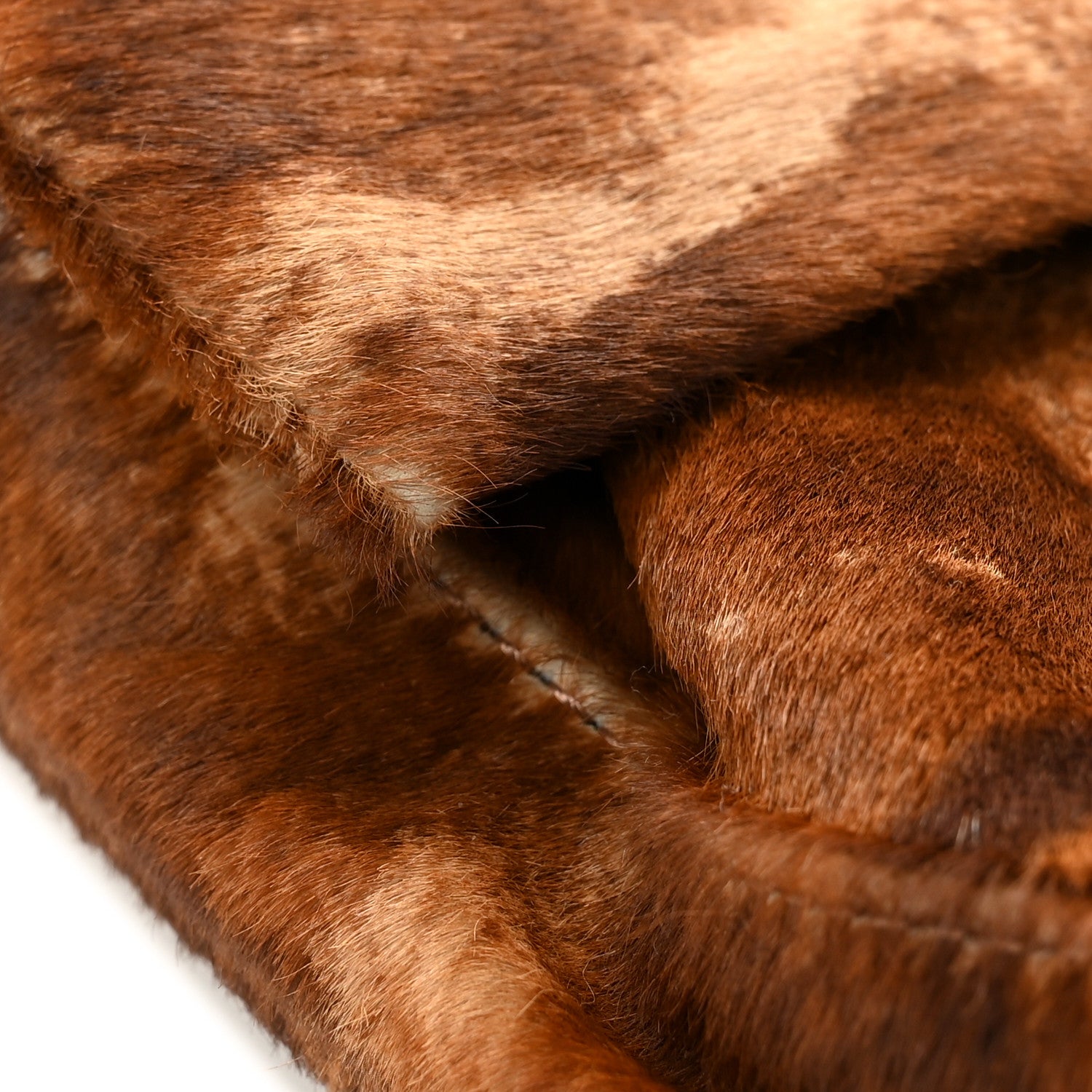 Fendi Calf Hair Zebra Print Baguette Brown 14 of 15