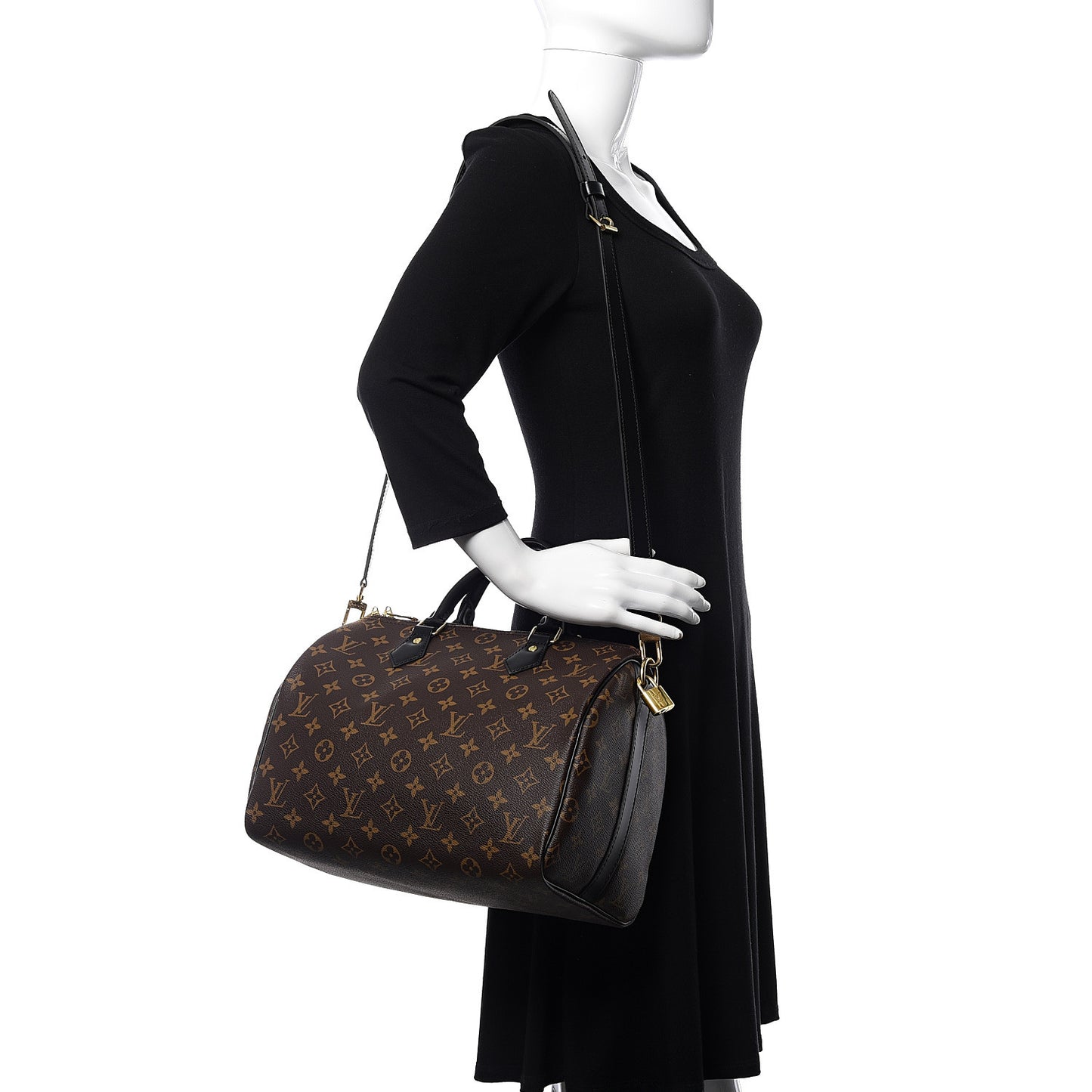 Monogram My World Tour Speedy Bandouliere 30 Black