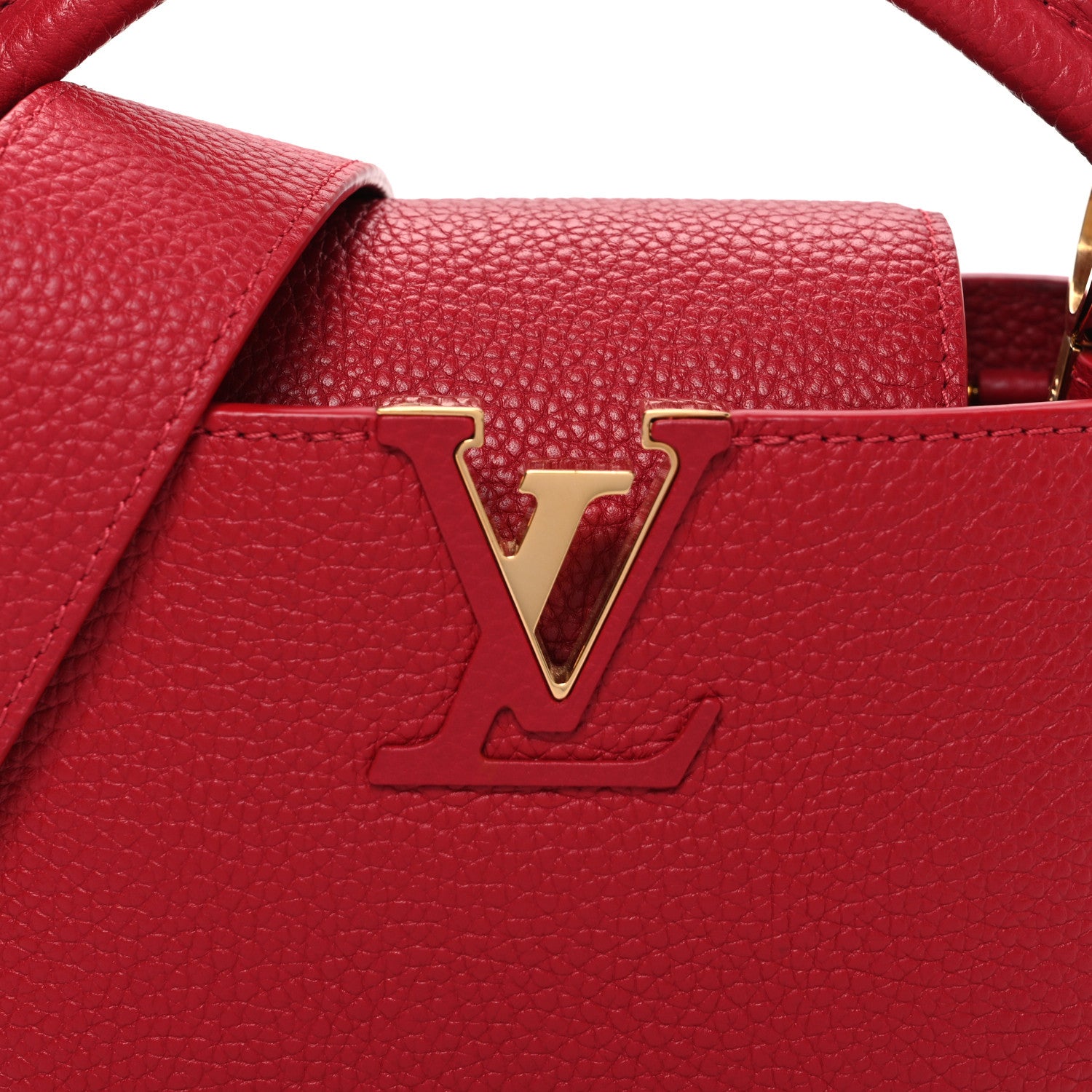 Louis Vuitton Taurillon Mini Capucines Scarlet 7 of 9