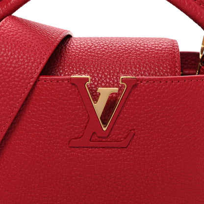 Louis Vuitton Taurillon Mini Capucines Scarlet 7 of 9
