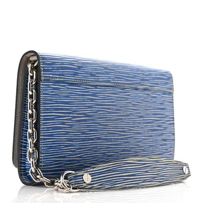 Louis Vuitton Epi Twist Chain Wallet Denim Light 3 of 8