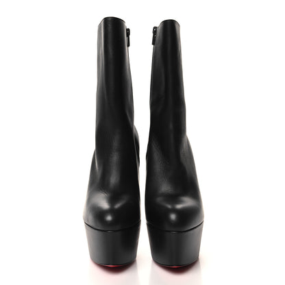 Christian Louboutin Calfskin Dolly Alta Booty 160 Ankle Boots 40 Black 2 of 8
