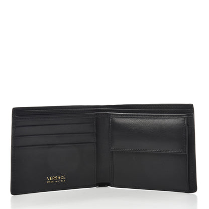 Versace Vitello Medusa Bi-Fold Wallet Black 5 of 6
