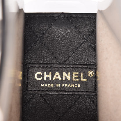 Chanel Lambskin PVC Sand By The Sea Flap With Pearl Strap Black 8 of 10