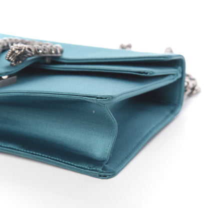 Gucci Satin Silk Crystal Small Dionysus Shoulder Bag Turchese Black Diamond 10 of 10