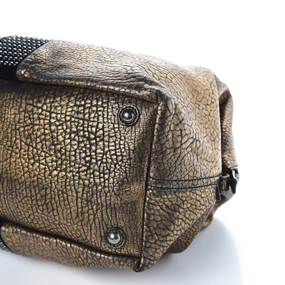 Saint Laurent Chevre Large Rock Stud Easy Y Gold 8 of 10
