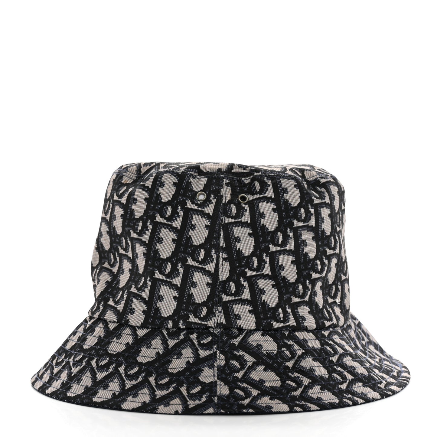 Oblique Jacquard Bucket Hat Blue