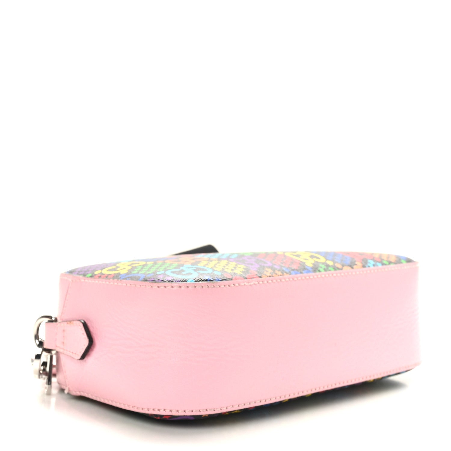 Gucci GG Supreme Monogram Psychedelic Shoulder Bag Black Multicolor Sugar Pink 4 of 10