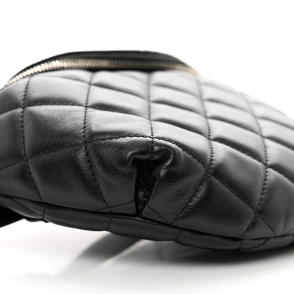 Chanel Calfskin Quilted Waist Belt Bag Black 9 of 10