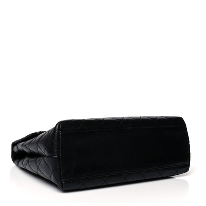 Chanel Caviar Quilted Jumbo Kelly Flap Black 4 of 13