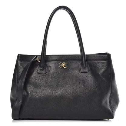 Chanel Calfskin Cerf Shopper Tote Black 1 of 12