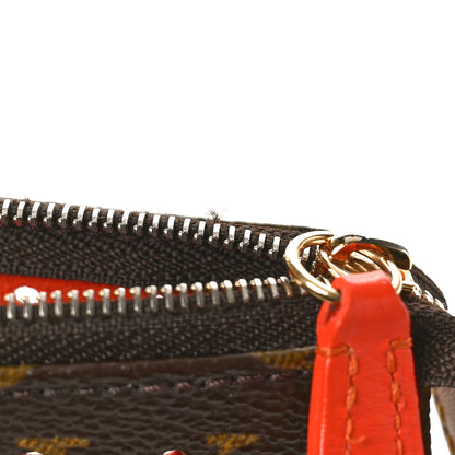Louis Vuitton Monogram Perforated Pochette Accessories Bag Orange 11 of 12