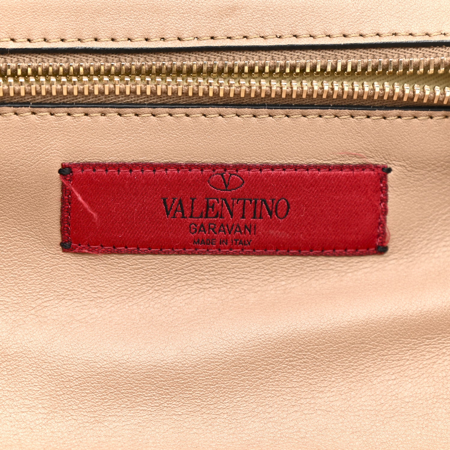 Valentino Garavani Vitello Small Rockstud Tote Beige 6 of 12