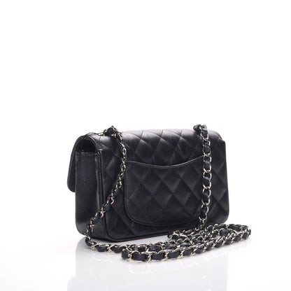 Chanel Calfskin Quilted Mini Rectangular Flap Charcoal 3 of 9