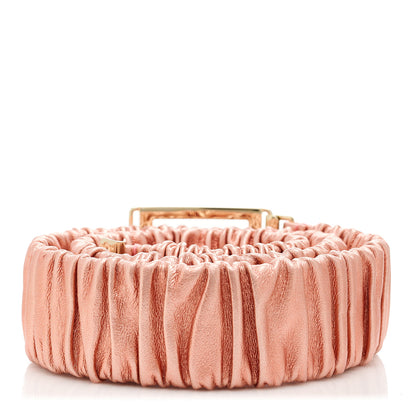 Chanel Metallic Lambskin Ruched CC Belt 85 34 Pink 2 of 4