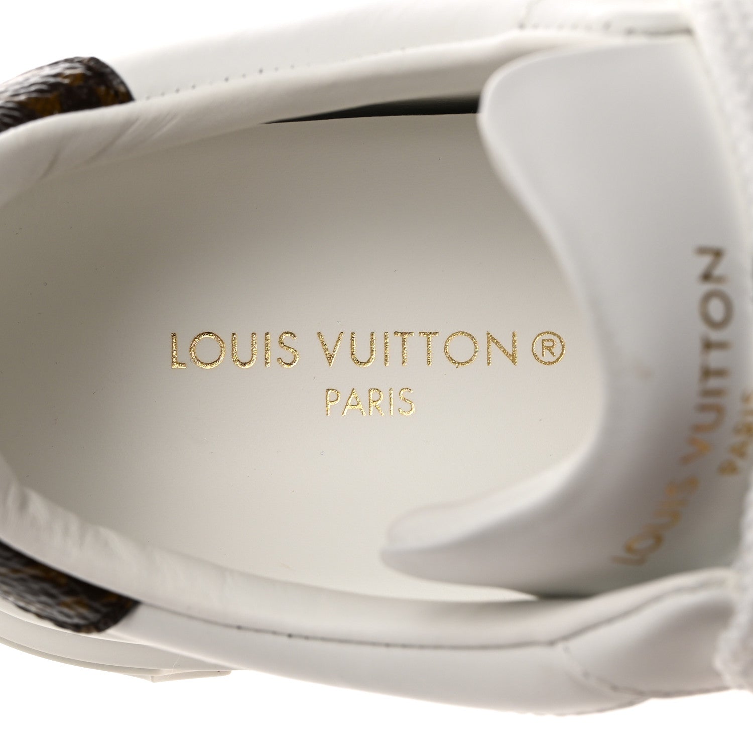 Louis Vuitton Calfskin Monogram Debossed Time Out Sneakers 35 White Silver 6 of 9