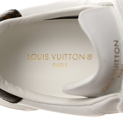 Louis Vuitton Calfskin Monogram Debossed Time Out Sneakers 35 White Silver 6 of 9