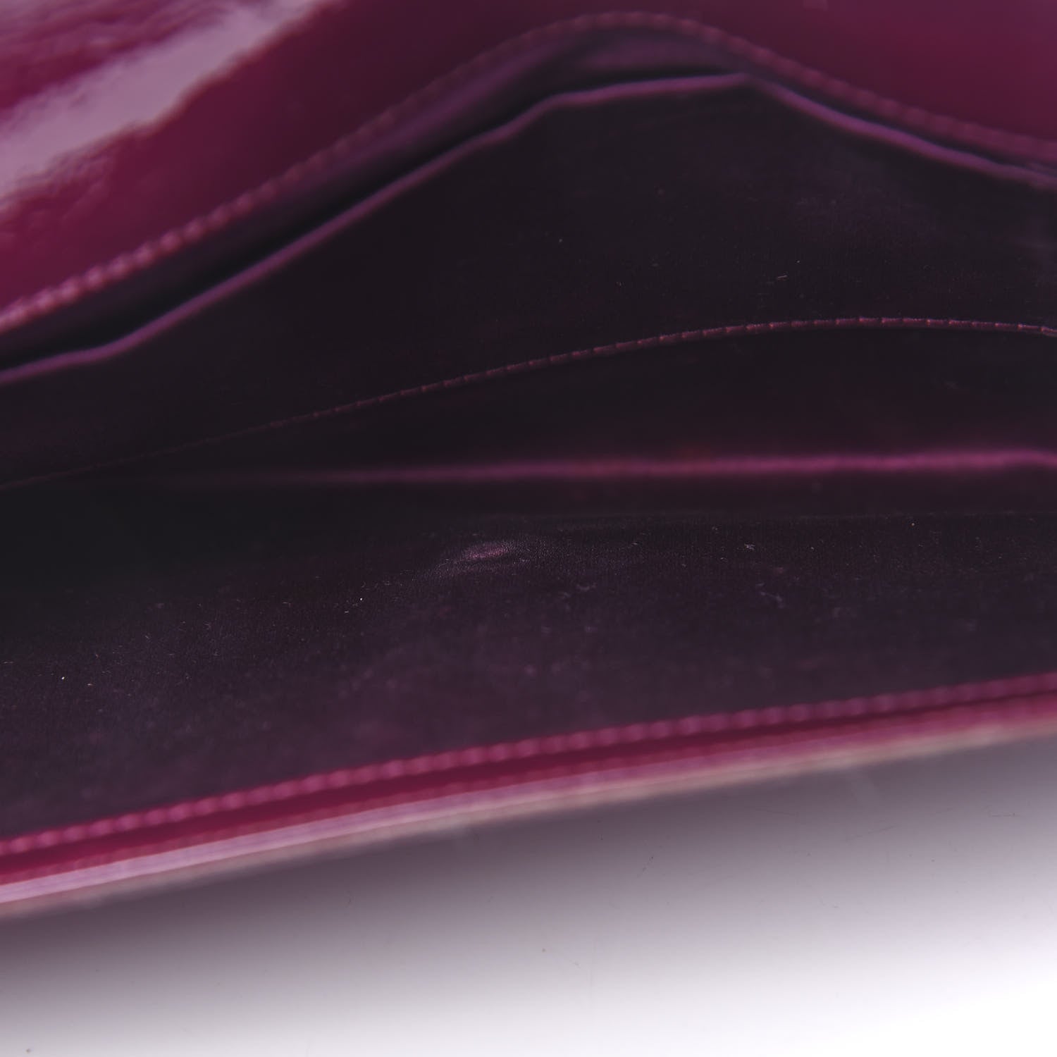 Saint Laurent Textured Patent Monogram Large Belle De Jour Clutch Burgundy 8 of 8