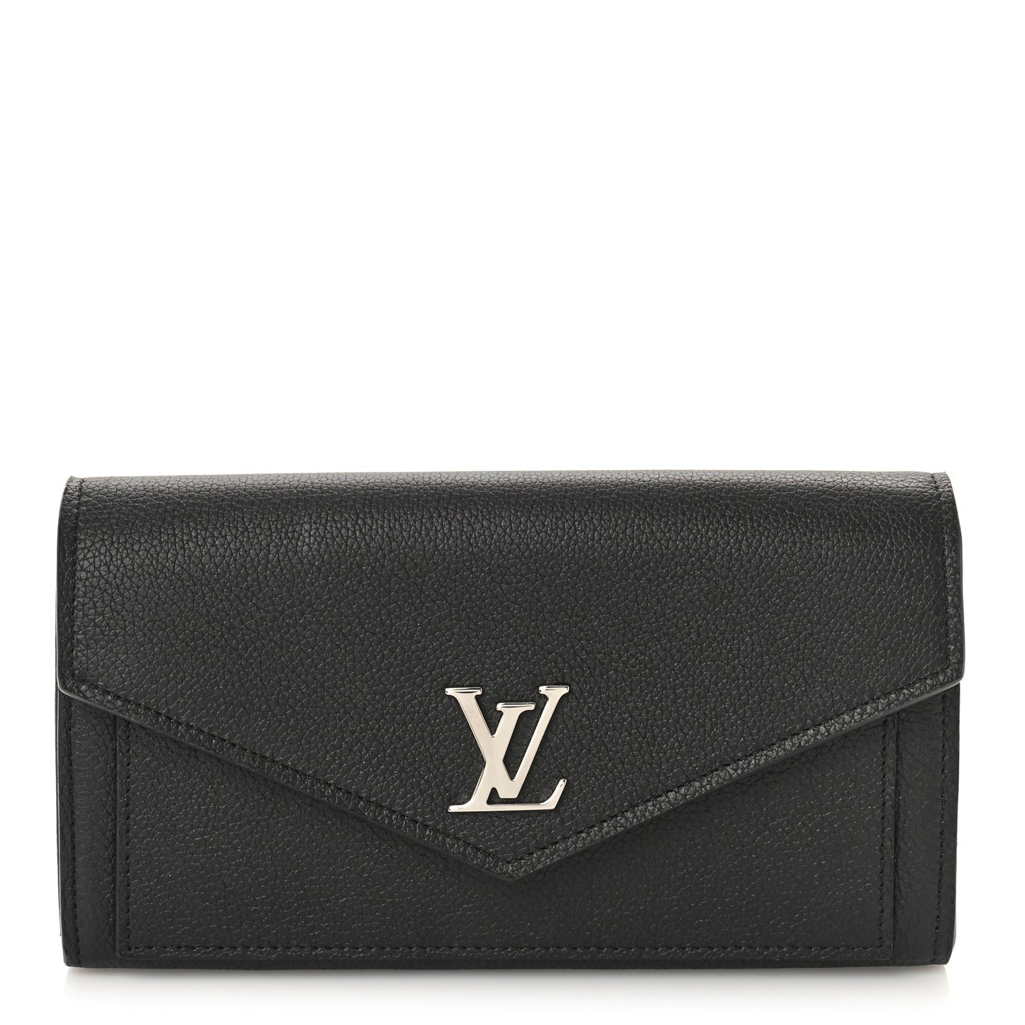 Soft Calfskin My Lockme Wallet Black