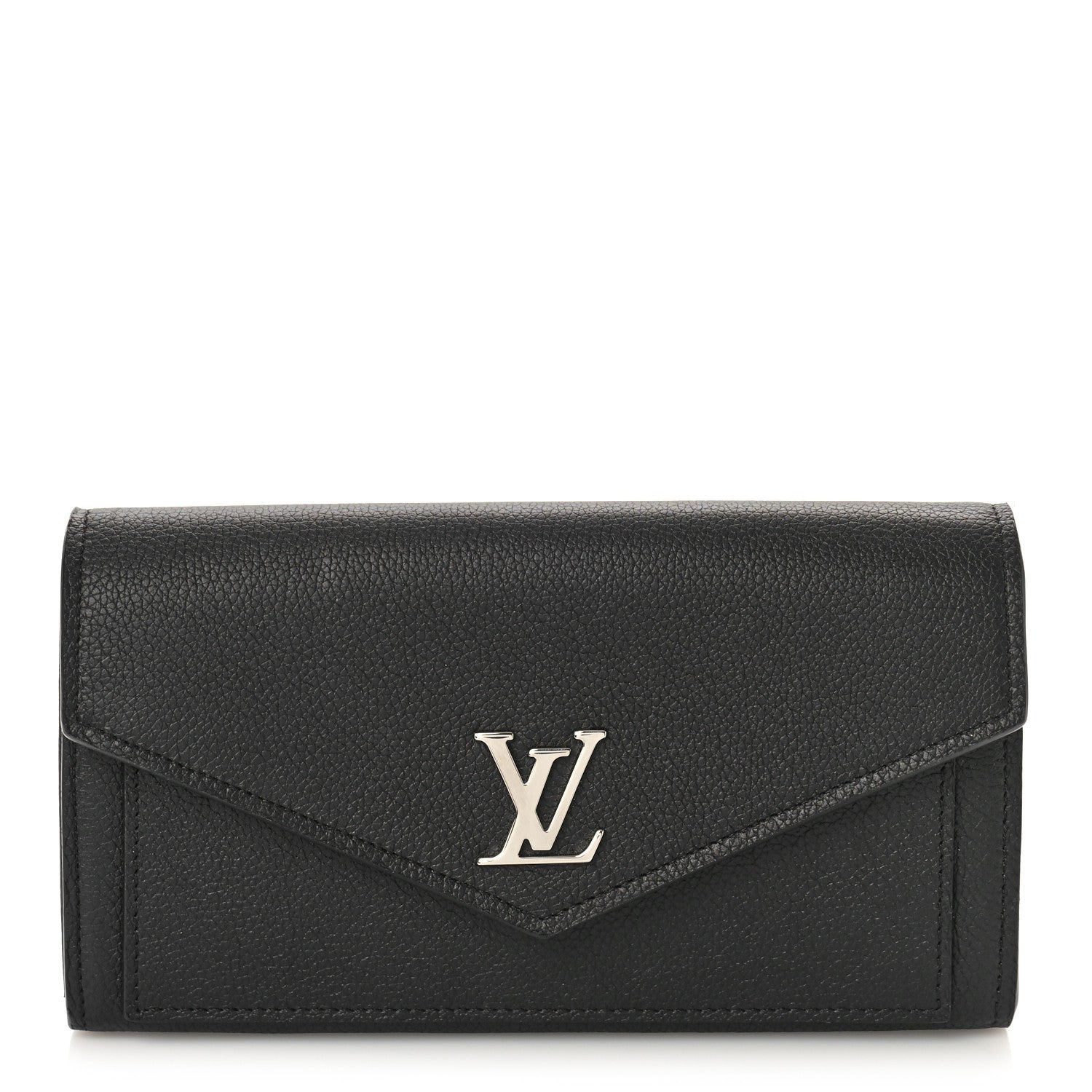 Louis Vuitton Soft Calfskin My Lockme Wallet Black 1 of 8