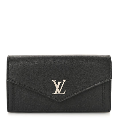 Louis Vuitton Soft Calfskin My Lockme Wallet Black 1 of 8