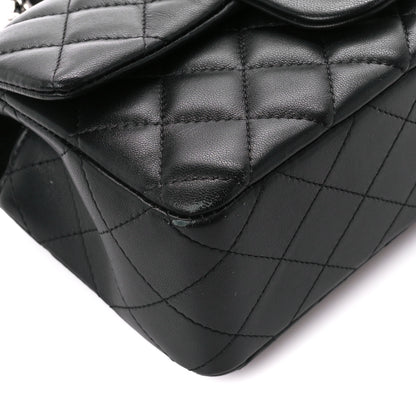 Chanel Lambskin Quilted Mini Rectangular Flap Black 10 of 11