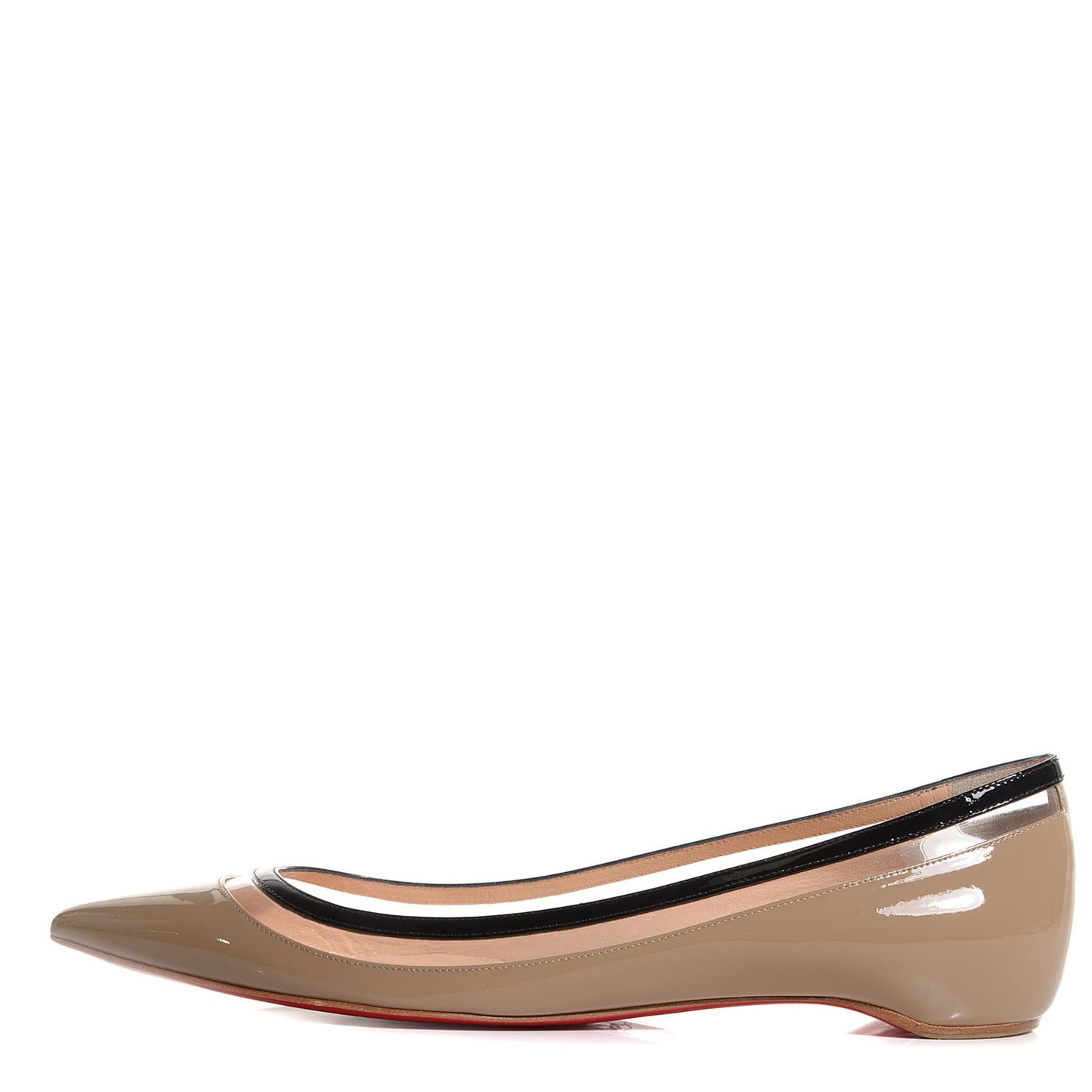 Patent Paulina Flats 40 Beige Black