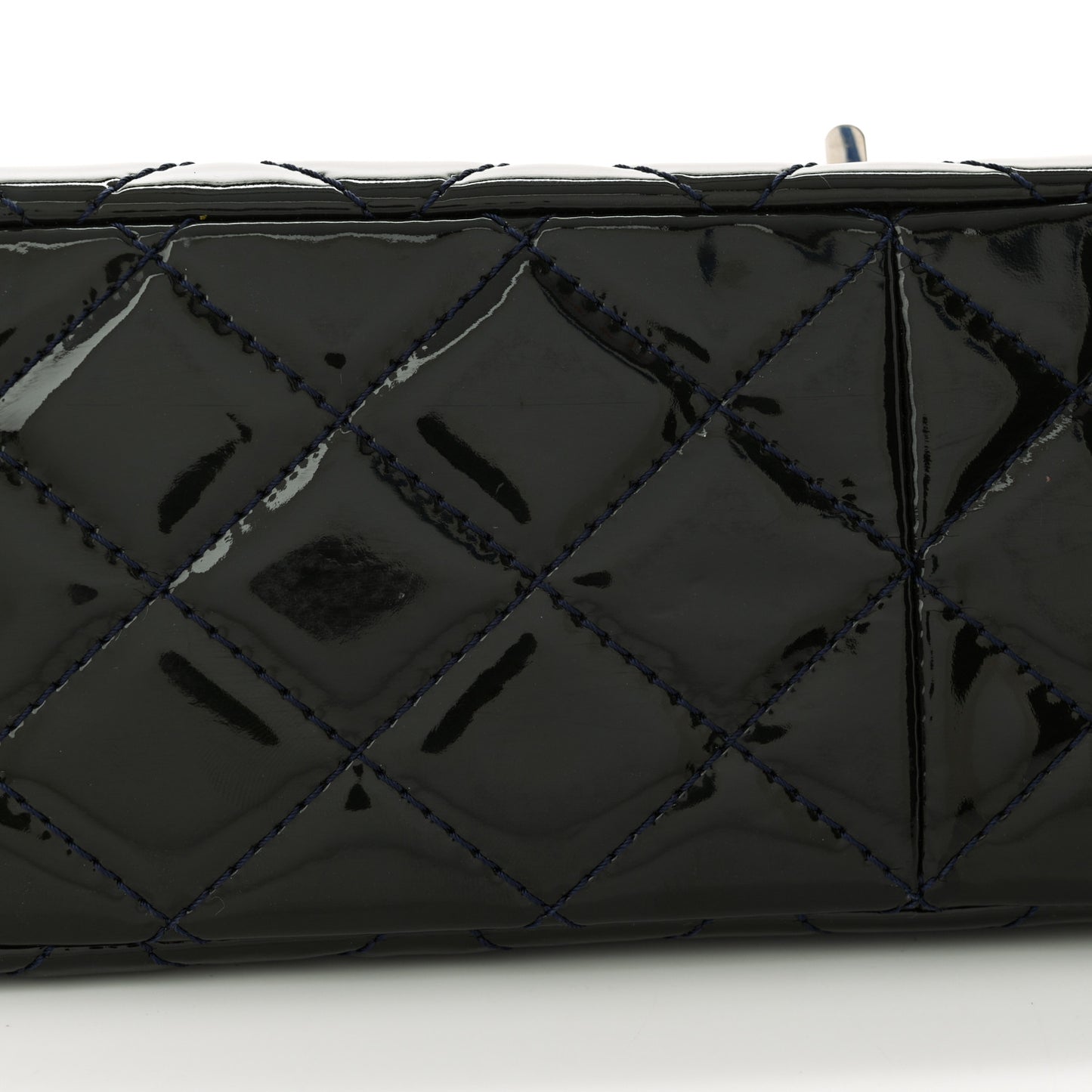 Patent Quilted 2.55 Reissue 227 Flap Navy