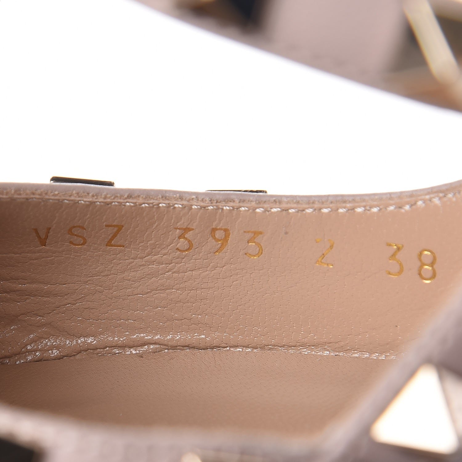 Valentino Garavani Patent Nappa Rockstud Ankle Strap 100mm Pumps 38 Poudre 8 of 11