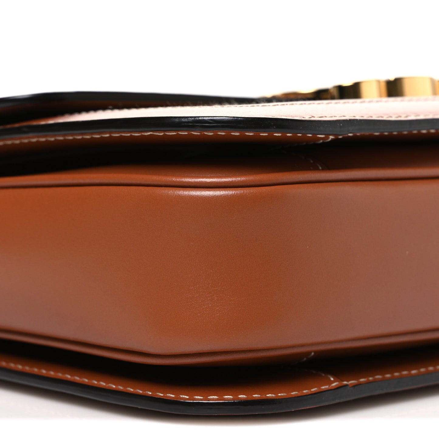 Textile Calfskin Classique Triomphe Bag Natural Tan