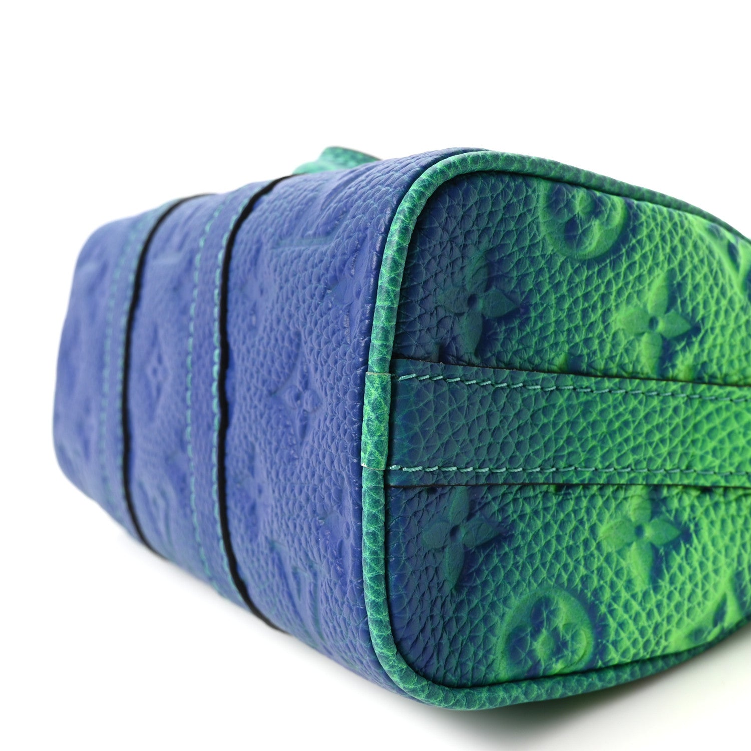 ルイ　ヴィトン Louis Vuitton Taurillon Illusion Keepall XS Bleu Vert 1819673