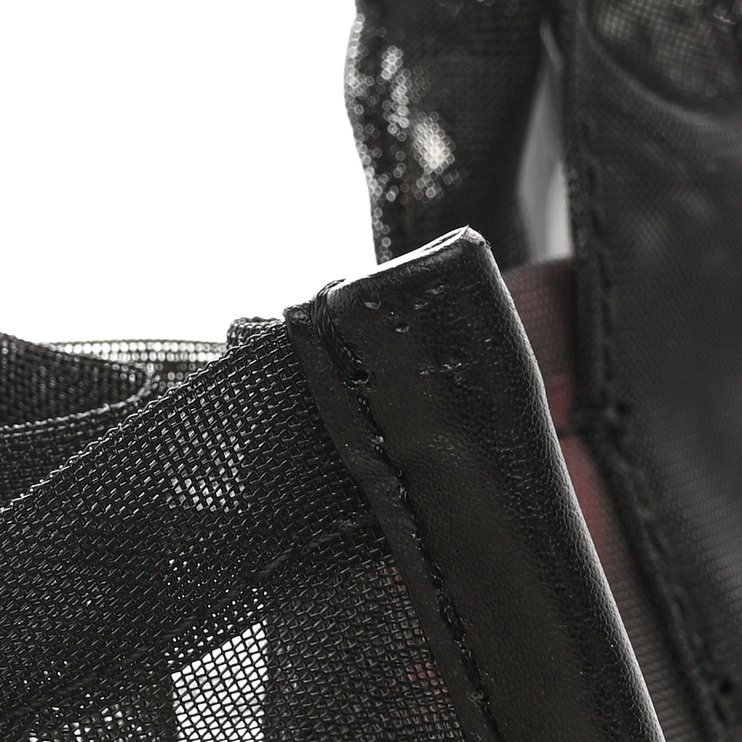 Nylon The Mesh Medium Tote Bag Black Pink