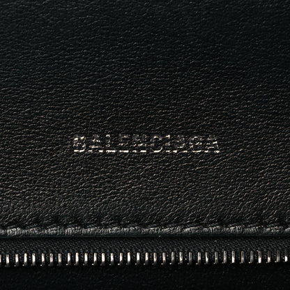 Balenciaga Matte Calfskin Viper Effect Small Hourglass Top Handle Bag Black 6 of 11