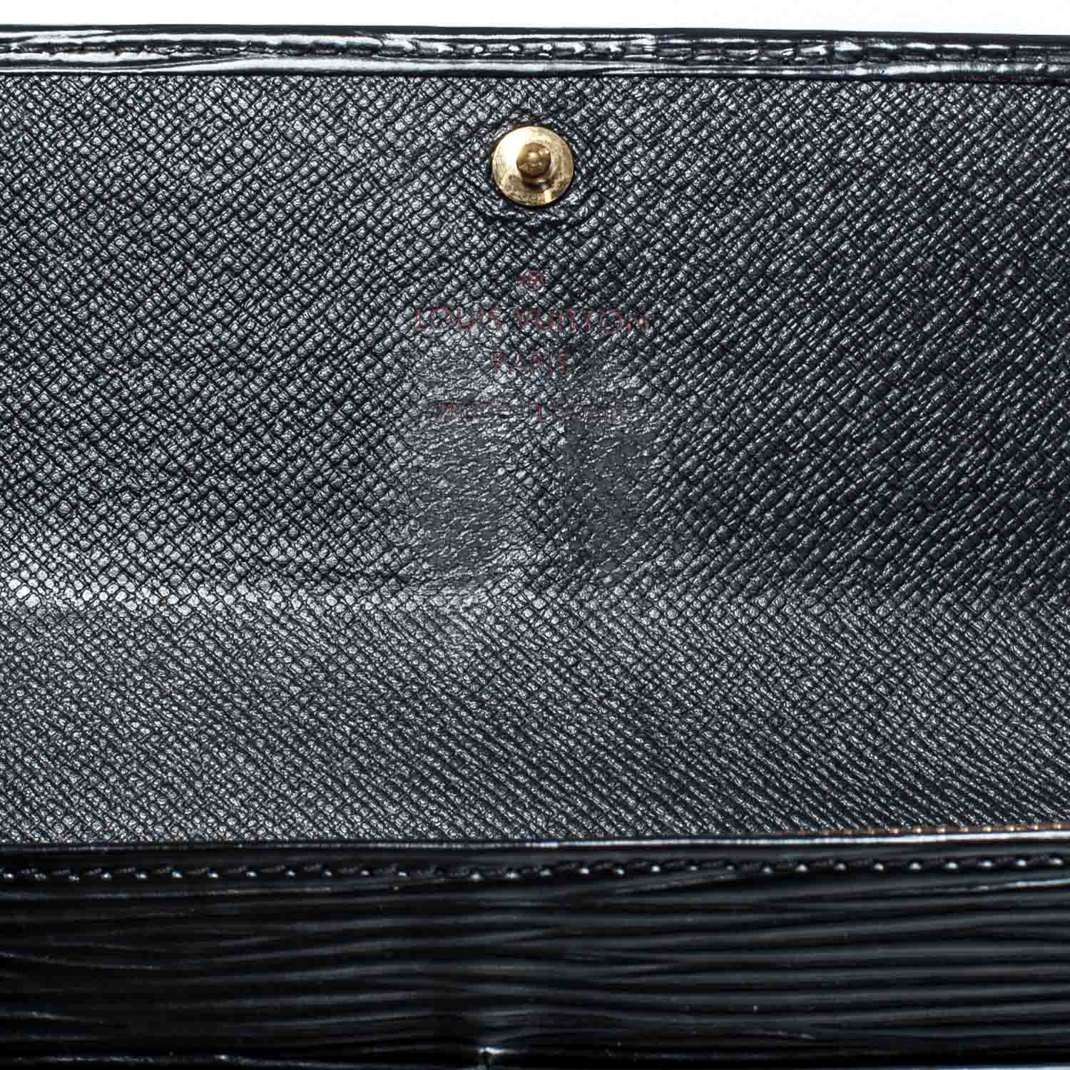 Louis Vuitton Epi Sarah Wallet Black 6 of 9