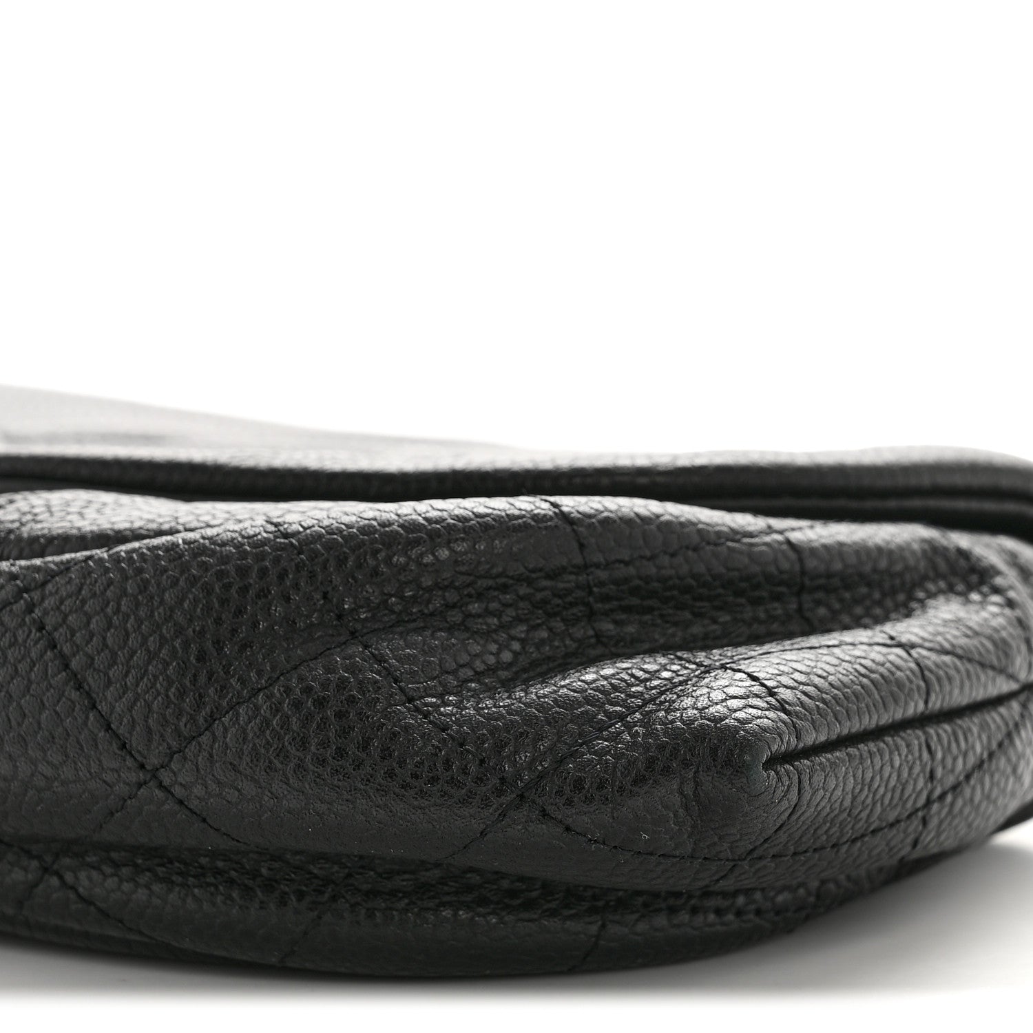 Chanel Caviar Half Moon Wallet On Chain WOC Black 12 of 14