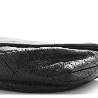 Chanel Caviar Half Moon Wallet On Chain WOC Black 12 of 14