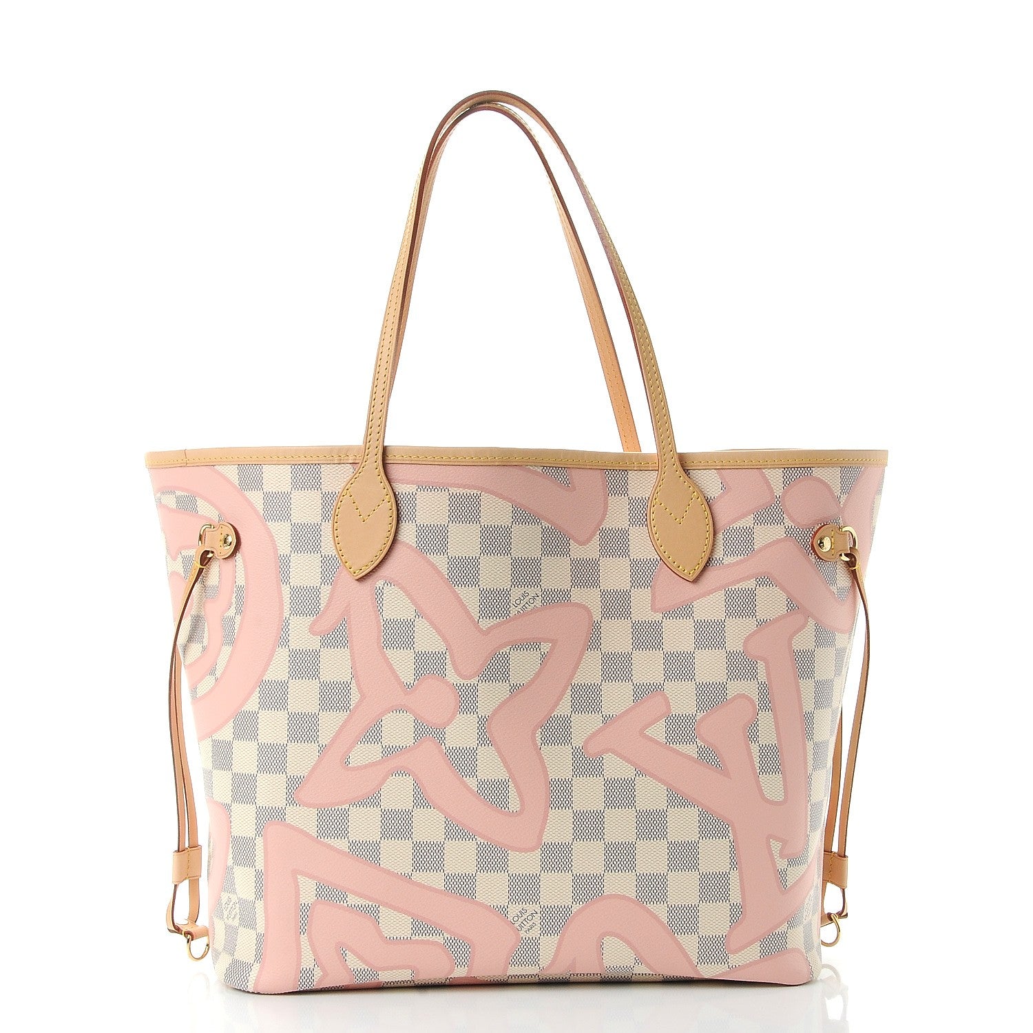 Louis Vuitton Damier Azur Tahitienne Neverfull MM 3 of 11
