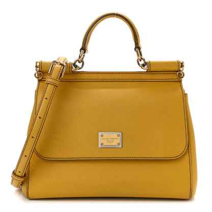 Dolce & Gabbana Dauphine Medium Miss Sicily Satchel Yellow 1 of 13