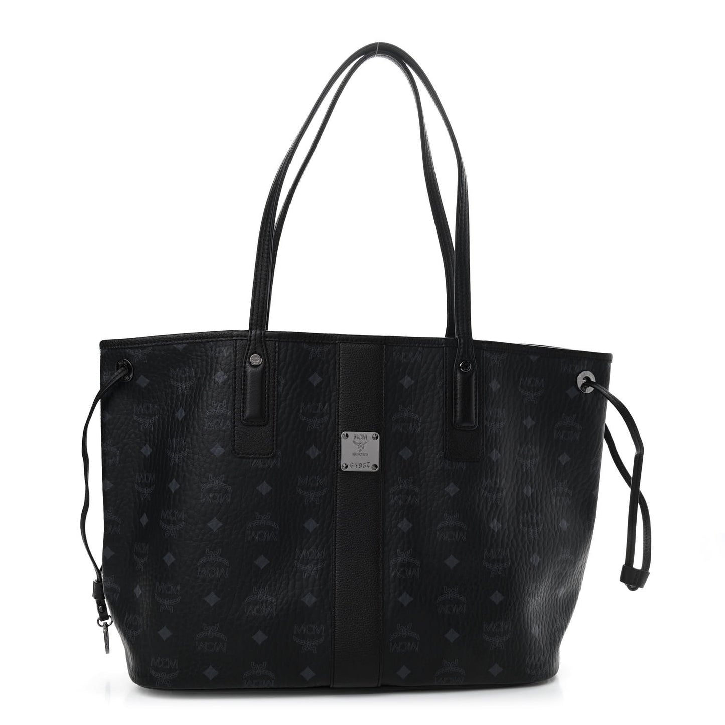 Visetos Medium Liz Reversible Shopper Tote Black