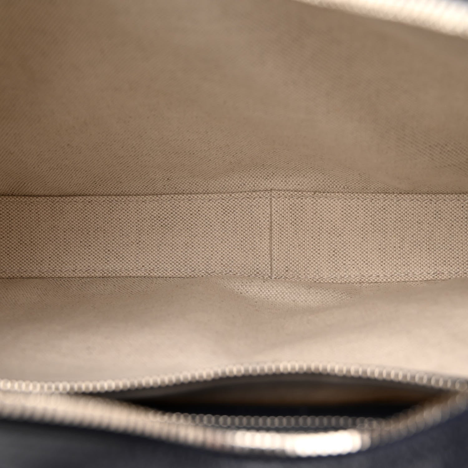 Gucci GG Supreme Monogram Textured Calfskin Web Large Attache Shoulder Bag Beige Blue 5 of 9