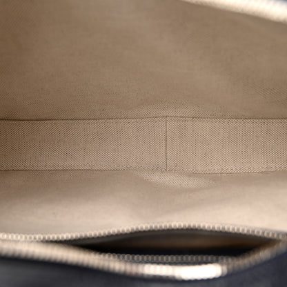 Gucci GG Supreme Monogram Textured Calfskin Web Large Attache Shoulder Bag Beige Blue 5 of 9